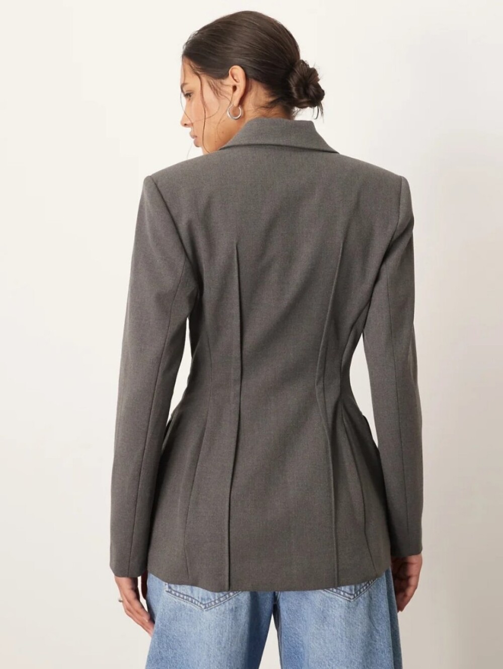 ARRANGE Women's Grey Tailored Ponte Blazer - Picture 4 of 13